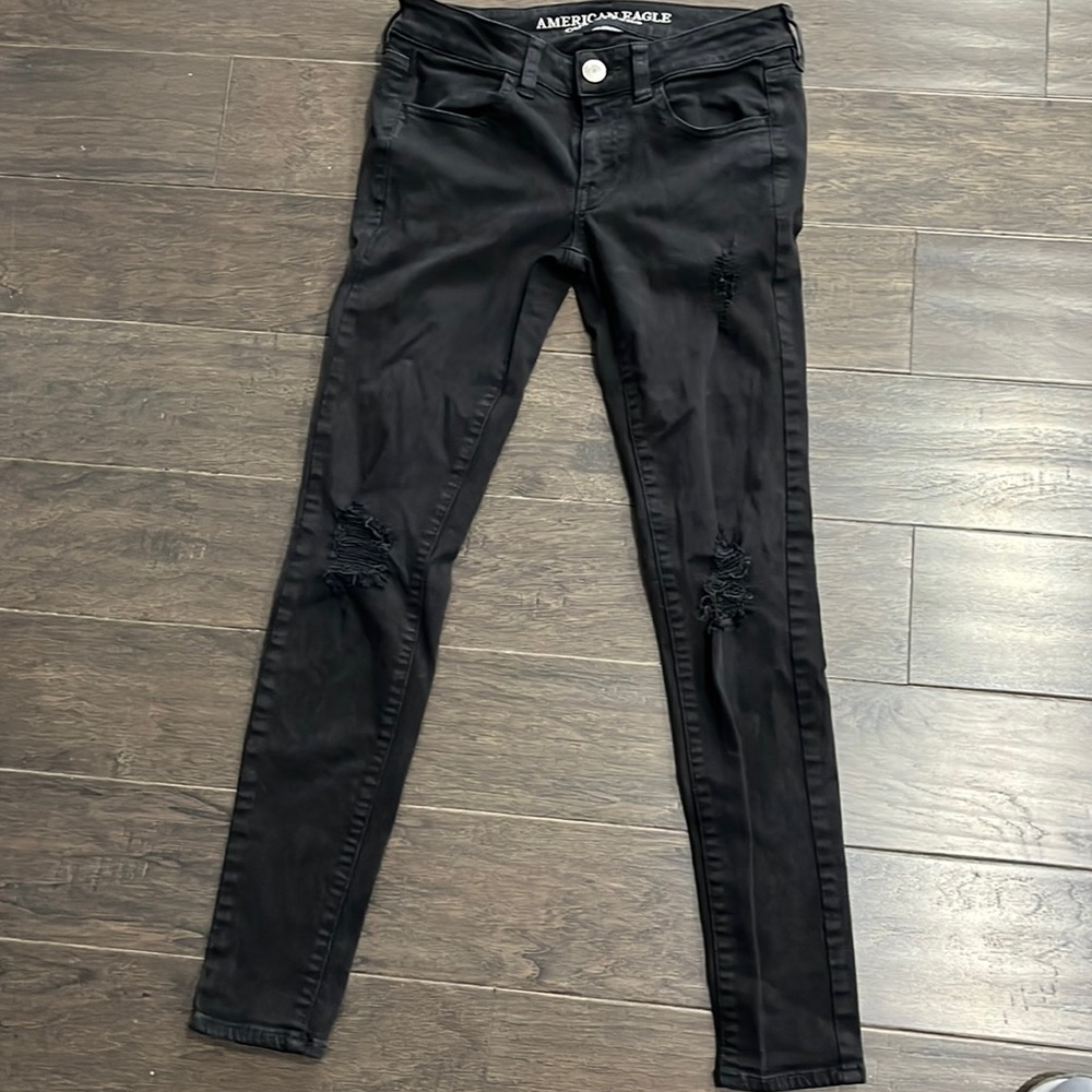 American Outfitters Womens Super Stretch Jegging Sz 2 Black